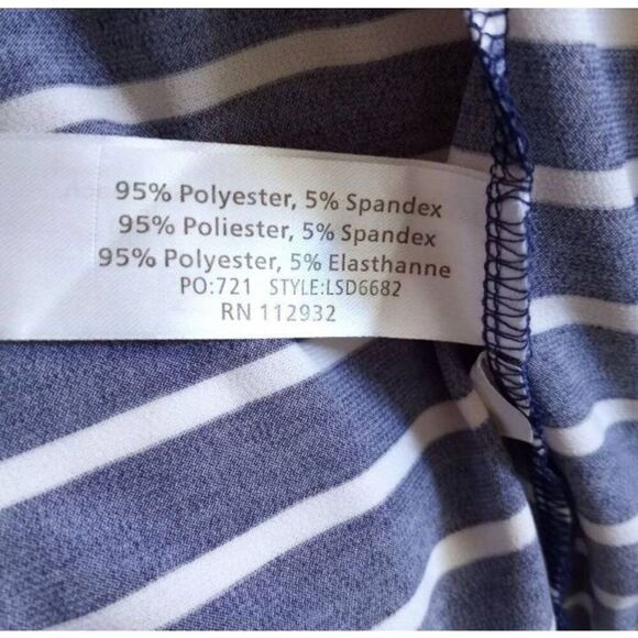 5th & LOVE NAVY & WHITE STRIPE DRESS SZ.S EUC - Picture 6 of 6
